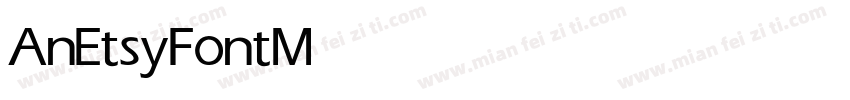 AnEtsyFont Medium字体转换